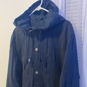 NEW:Old Navy: UNISEX: Size: XL Hooded Ripstop Zip and drawstring Jacket.